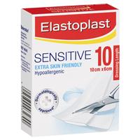 elastoplast 46040 sensitive dressing lengths 6cm x 10cm 10 pack