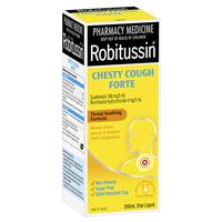 robitussin chesty cough forte syrup 200ml