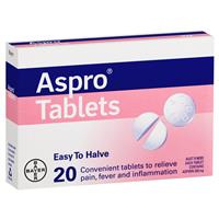 aspro clear pain relief 20 tablets