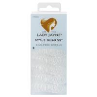 lady jayne 17022cl spiral hair elastic clear 8 pack