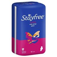 stayfree super pads with wings 12 pack