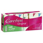 carefree original tampons super 16 pack