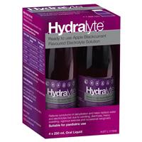 hydralyte electrolyte apple blackcurrant 4 pack (4x250ml) solution