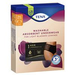 tena washable absorbent underwear classic noir size 12-14