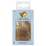 lady jayne bun nets, blonde, pk3
