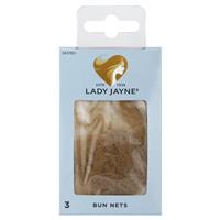 lady jayne bun nets, blonde, pk3