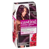 l'oreal paris casting creme gloss semi-permanent hair colour - 316 plum (ammonia free)
