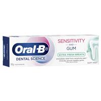 oral b toothpaste sensitivity & gum extra fresh breath 90g