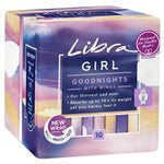 libra girl pads goodnight wing 10 pack