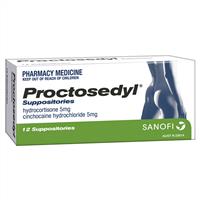 proctosedyl suppositories 12