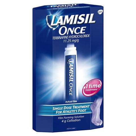 Lamisil Once Film Forming Solution, For Athlete's Foot, 4g