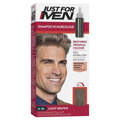 just for men hair colour h-25 light brown