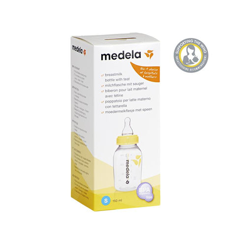 medela breastmilk bottle with teat 150ml