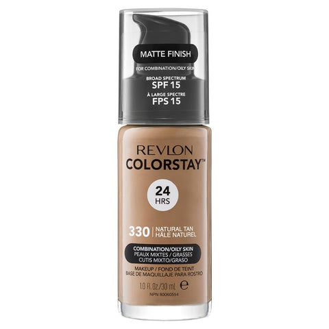 revlon colorstay makeup with time release technology for combination/oily natural tan