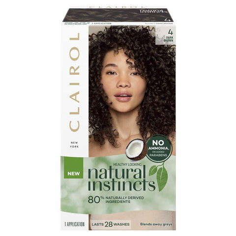 clairol natural instincts 4 dark brown