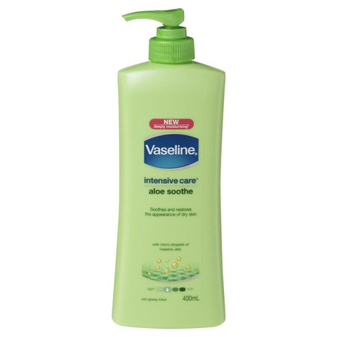 vaseline intensive care body lotion aloe soothe 400ml