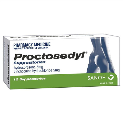 proctosedyl suppositories 12