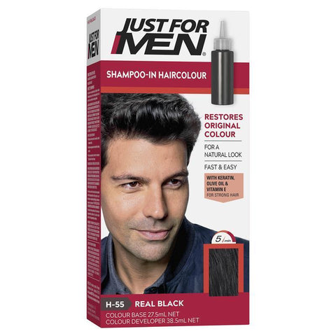 Just For Men Shampoo-In Haircolour Real Black