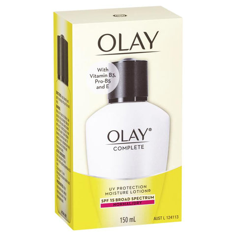 olay complete moisture lotion spf 15 normal/dry 150ml