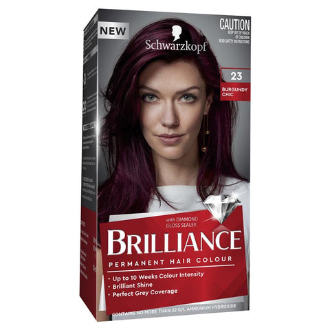schwarzkopf brillianceschwarzkopf brilliance hair colour 23 burgundy chic1pack