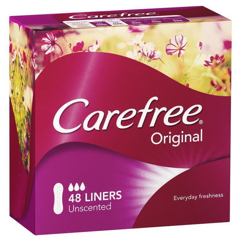 carefree original liners unscented 48 pack