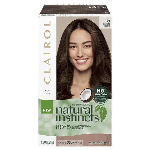 clairol natural instincts 5 medium brown