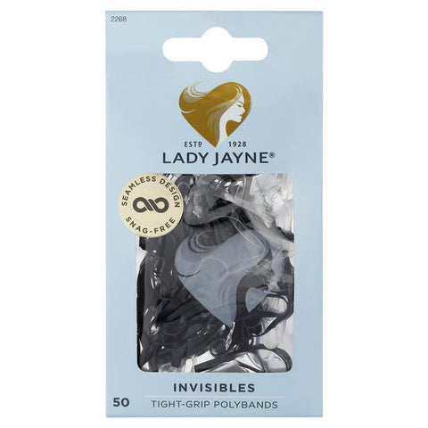 lady jayne 2268 elastic snagless black 50 pack