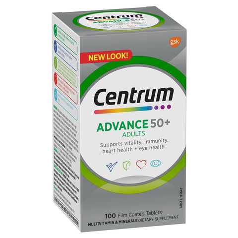 centrum advance 50+ 100 tablets