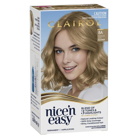 clairol nice & easy 8a natural medium ash blonde