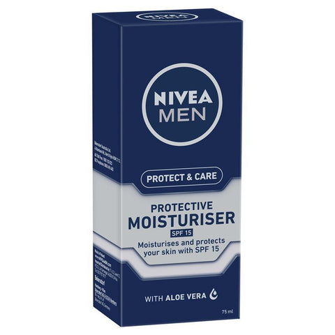 nivea men protect & care moisturiser spf 15 75ml