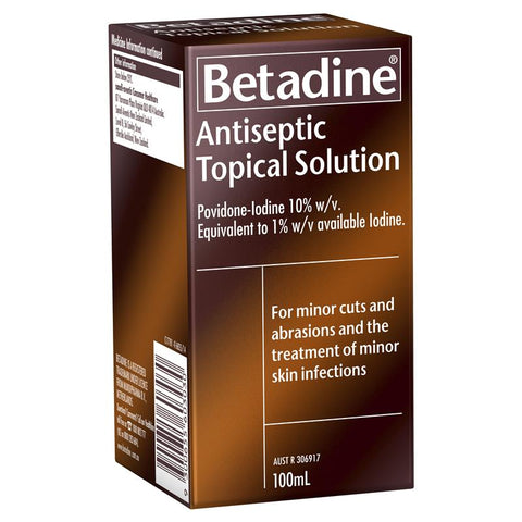 betadine antiseptic topical solution 100ml
