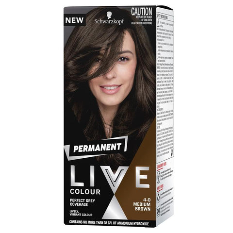 Schwarzkopf Permanent LIVE Colour 4.0 Medium Brown