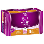 poise liners light 18 pack