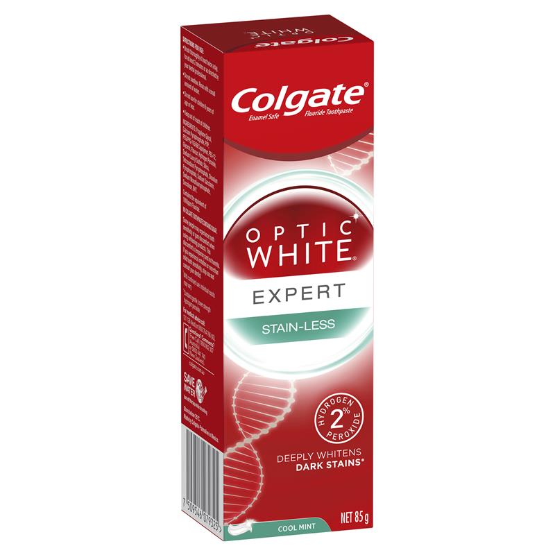 colgate toothpaste optic white expert stain-less 85g – HORO.co.nz