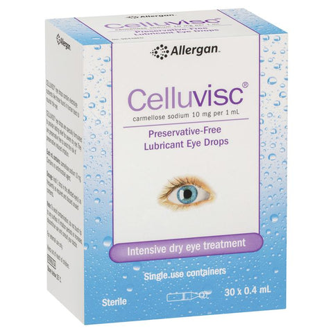 celluvisc eye drops 30x0.4ml