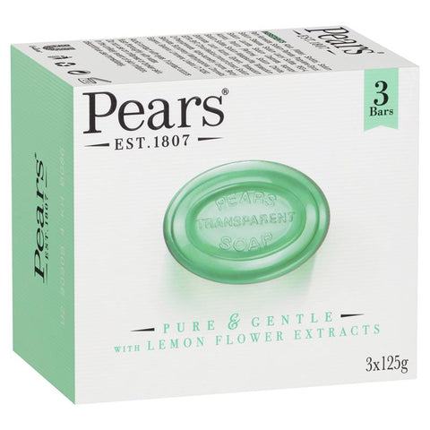 pears soap oil clear triple pack