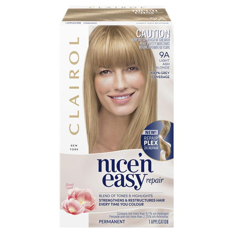 clairol nice & easy repair 9a light ash blonde