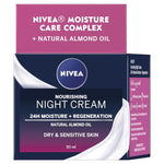 nivea nourishing night cream dry sensitive skin 50ml