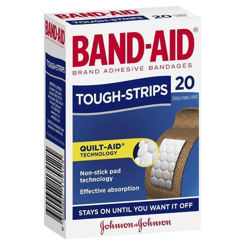 band-aid tough strips 20 pack