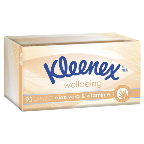 kleenex facial tissues aloe vera 95 pack