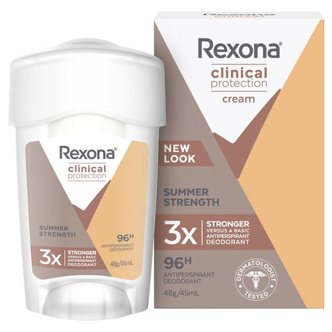 rexona for women clinical protection antiperspirant deodorant summer strength 45ml