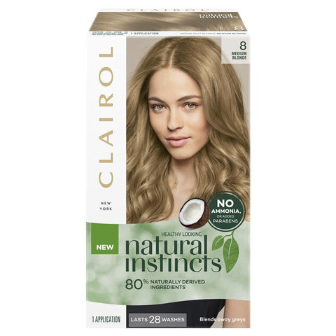 clairol natural instincts 8 medium blonde