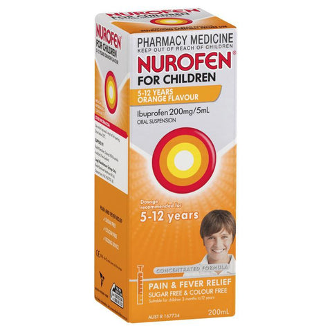 nurofen for children ibuprofen 5 - 12 years orange 200ml