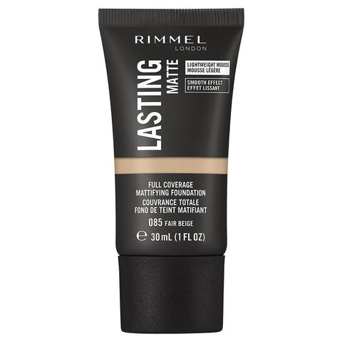 rimmel lasting matte foundation 085 fair beige