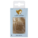 lady jayne 3437bo bun net blonde 3 pack