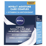 nivea hydrating night cream normal combination skin 50ml