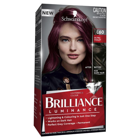 schwarzkopf brillianceschwarzkopf brilliance hair colour l60 ultra violet1pack