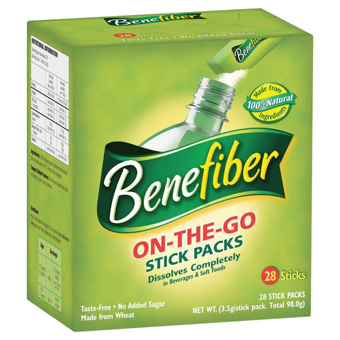 Benefiber Natural Fibre Supplement On-the-Go Stick 28 Pack Short Dated 02-2025