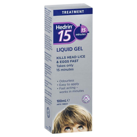 hedrin 15min liquid gel 100ml