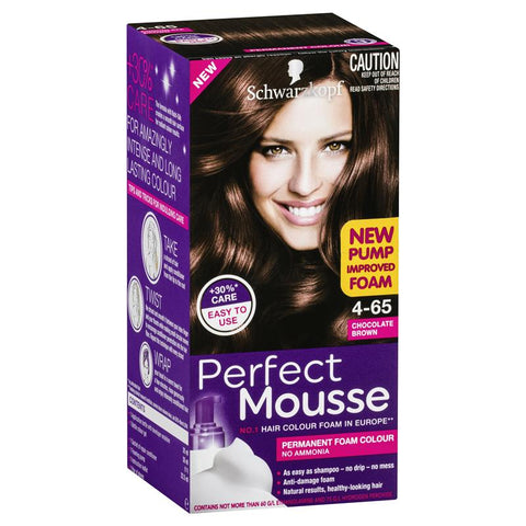 schwarzkopf perfect mousse 4-65 chocolate brown